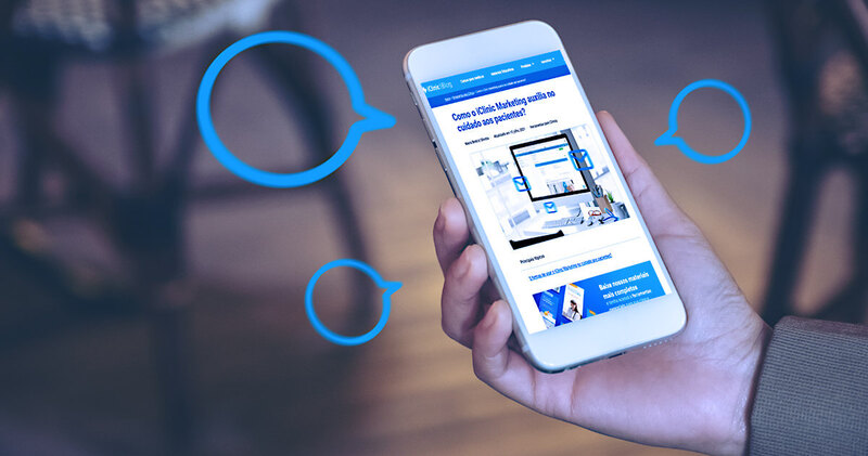 marketing medico pessoa com smartphone