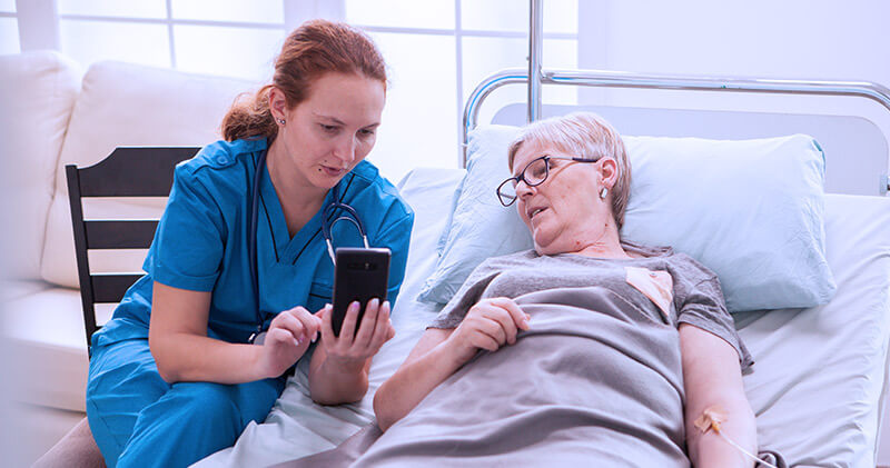 atendimento medico paciente internado