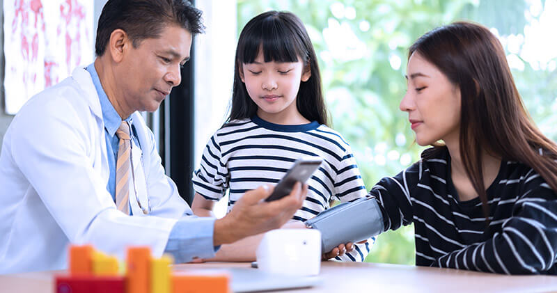 conhecimento na area da saude consulta infatil