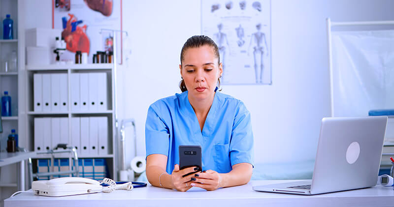 open health profissional no celular