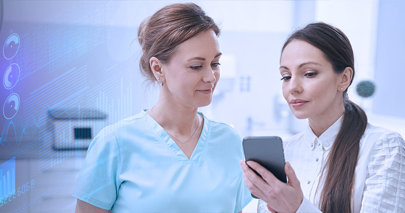 site para medico profissionais conversando