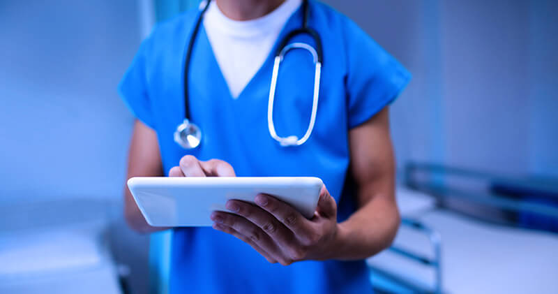 mobile health profissional de saude auxiliar