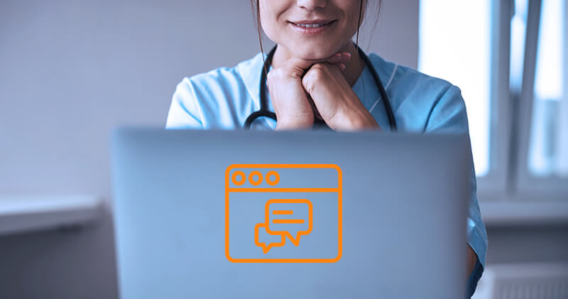 marketing em saude computador