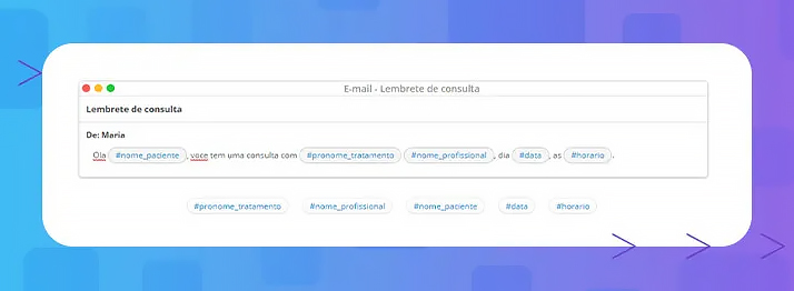 mensagem de cancelamento de consulta lembrete