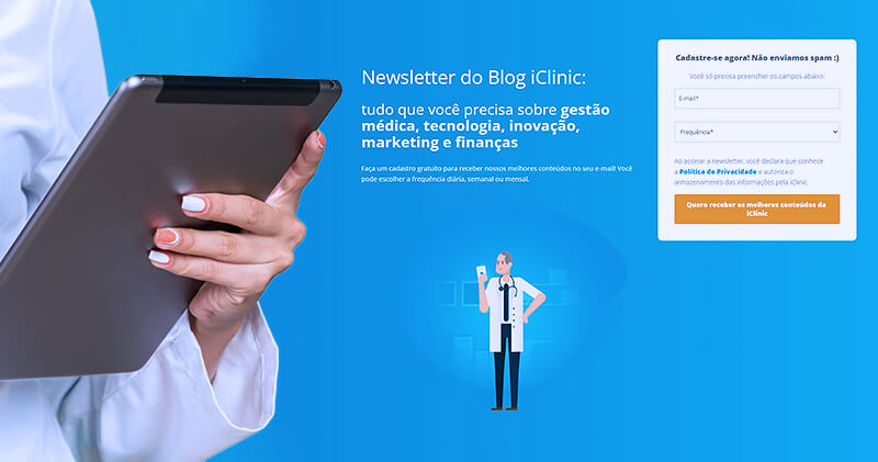 registro medico newsletter iclinic