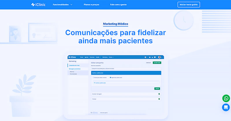 indicadores de desempenho marketing medico