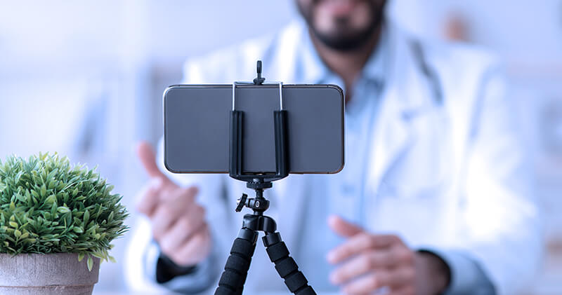 medico virtual suporte com celular